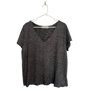 Urban Outfitters Black V-neck Shirt-Size Medium